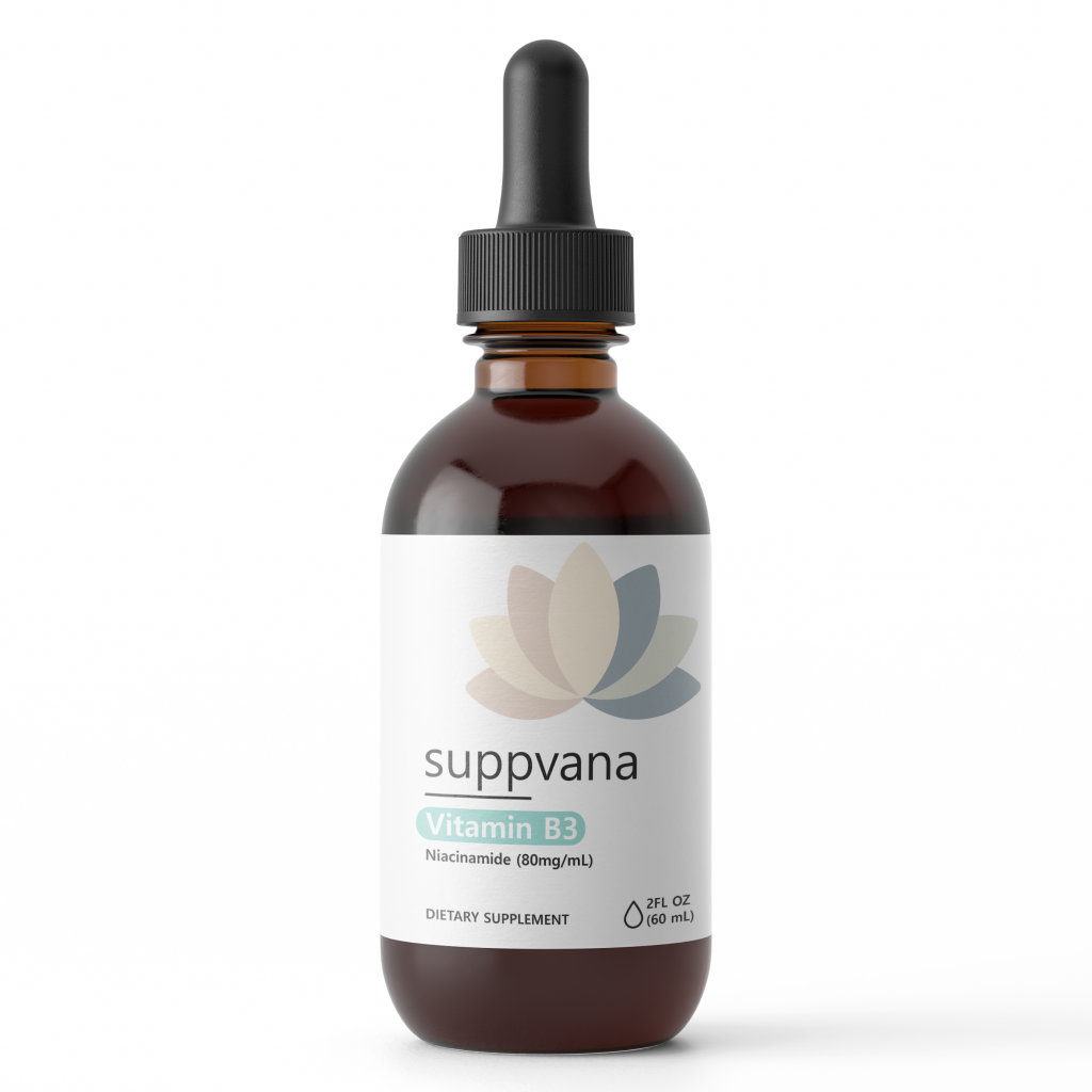 Vitamin B3 Niacin Liquid (Niacinamide 80mg, 60 servings) Suppvana